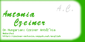 antonia czeiner business card